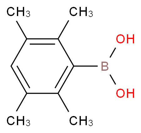 2,3,5,6-TETRAMETHYLPHENYLBORONIC ACID_分子结构_CAS_197223-36-2)