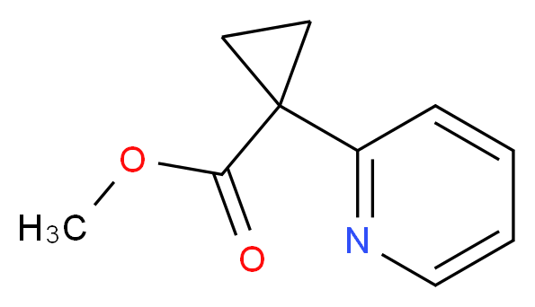 Methyl 1-(pyridin-2-yl)cyclopropanecarboxylate_分子结构_CAS_162960-27-2)