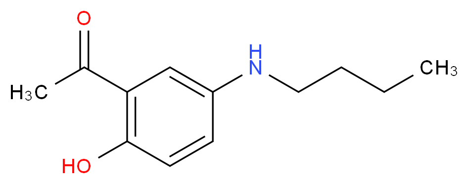 1-[5-(butylamino)-2-hydroxyphenyl]ethan-1-one_分子结构_CAS_885280-46-6
