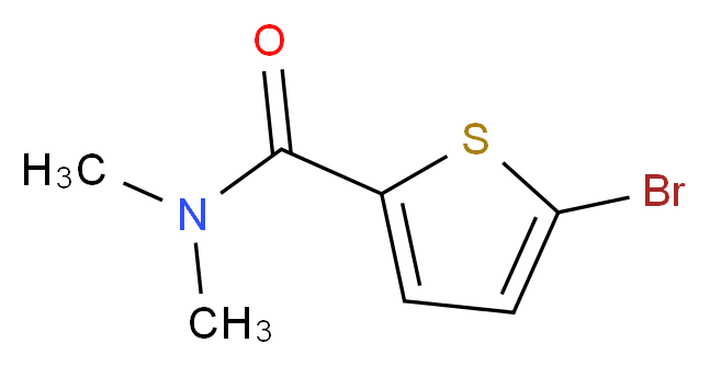 5-Bromo-N,N-dimethylthiophene-2-carboxamide_分子结构_CAS_)