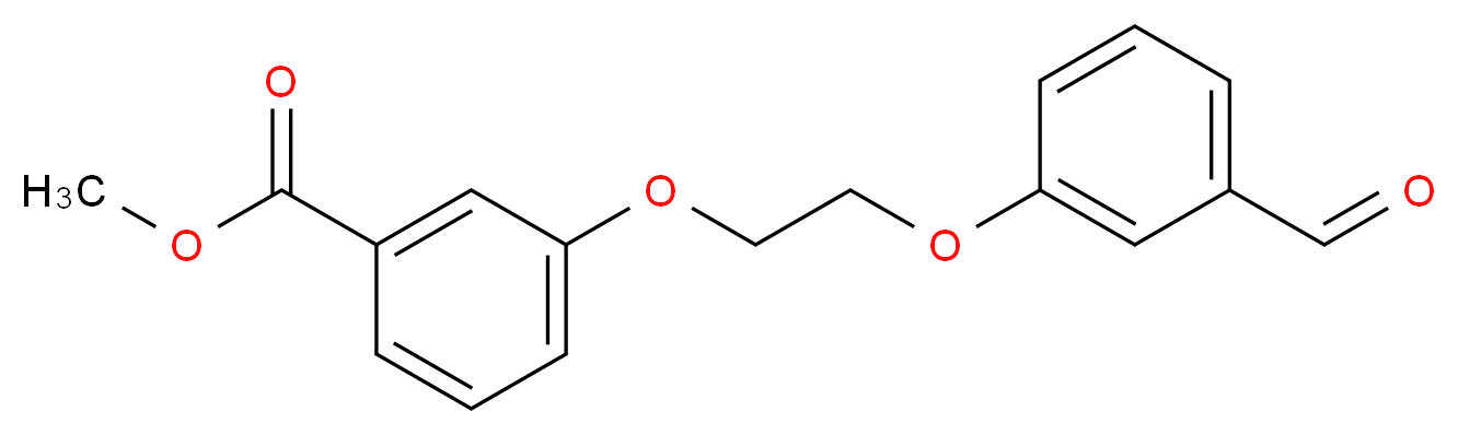 methyl 3-[2-(3-formylphenoxy)ethoxy]benzoate_分子结构_CAS_937601-94-0