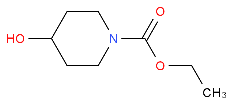 4-羟基哌啶-1-甲酸乙酯_分子结构_CAS_65214-82-6)