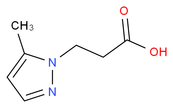 3-(5-methyl-1H-pyrazol-1-yl)propanoic acid_分子结构_CAS_180741-46-2)