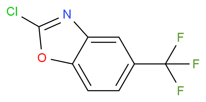 2-CHLORO-5-(TRIFLUOROMETHYL)-1,3-BENZOXAZOLE_分子结构_CAS_)