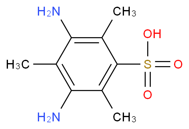 3,5-Diamino-2,4,6-trimethylbenzenesulfonic acid_分子结构_CAS_32432-55-6)