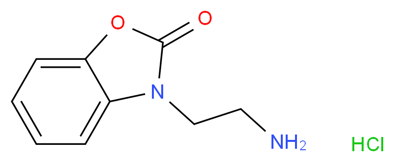 3-(2-Amino-ethyl)-3H-benzooxazol-2-one hydrochloride_分子结构_CAS_)