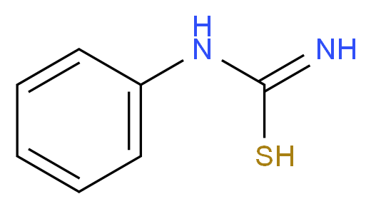 N-phenylcarbamimidothioic acid_分子结构_CAS_103-85-5