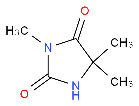 3,5,5-trimethylimidazolidine-2,4-dione_分子结构_CAS_6345-19-3