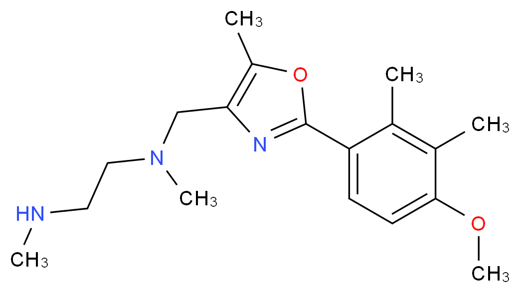 N-{[2-(4-methoxy-2,3-dimethylphenyl)-5-methyl-1,3-oxazol-4-yl]methyl}-N,N'-dimethylethane-1,2-diamine_分子结构_CAS_)