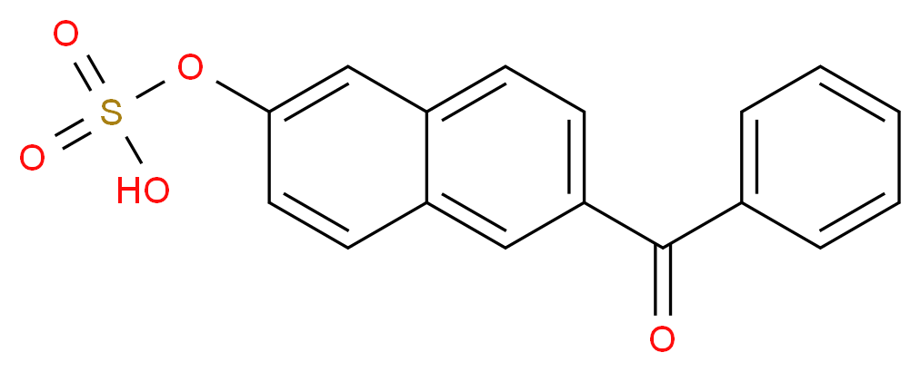 (6-benzoylnaphthalen-2-yl)oxidanesulfonic acid_分子结构_CAS_94333-61-6