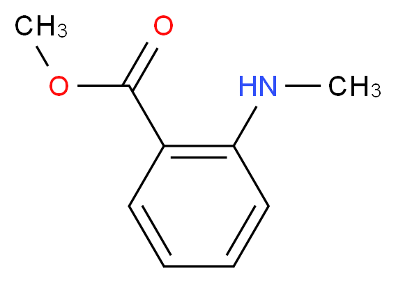 methyl 2-(methylamino)benzoate_分子结构_CAS_85-91-6