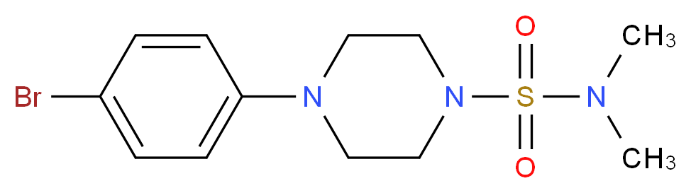 4-(4-Bromophenyl)-N,N-dimethylpiperazine-1-sulfonamide_分子结构_CAS_1226808-59-8)