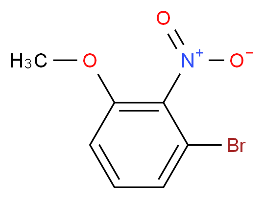 3-Bromo-2-nitroanisole 98%_分子结构_CAS_500298-30-6)