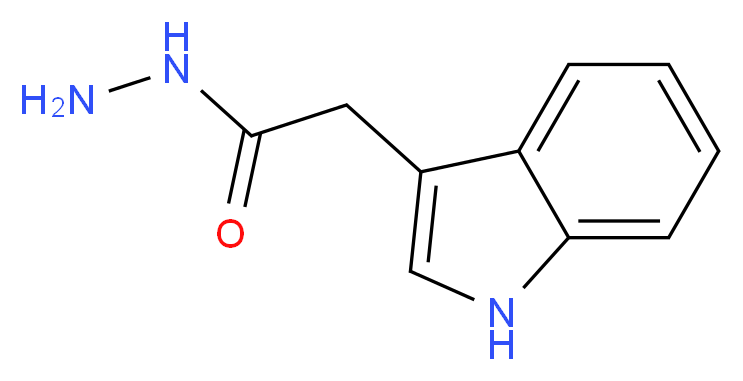 2-(1H-indol-3-yl)acetohydrazide_分子结构_CAS_5448-47-5