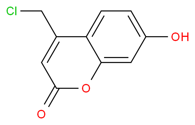 4-(Chloromethyl)-7-hydroxy-2H-chromen-2-one_分子结构_CAS_)