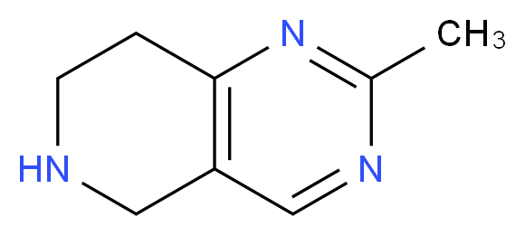 2-methyl-5,6,7,8-tetrahydropyrido[4,3-d]pyrimidine_分子结构_CAS_676994-65-3)