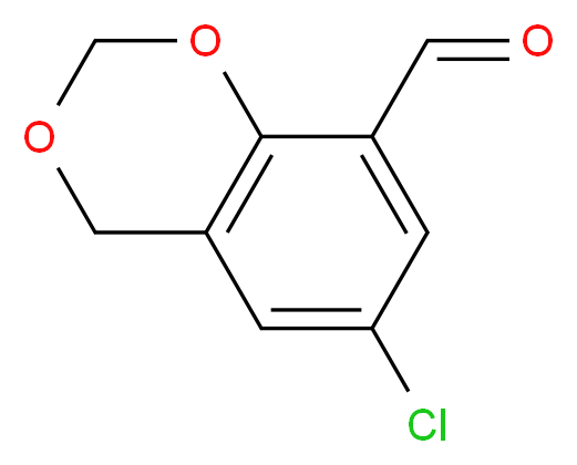 6-chloro-2,4-dihydro-1,3-benzodioxine-8-carbaldehyde_分子结构_CAS_63944-31-0