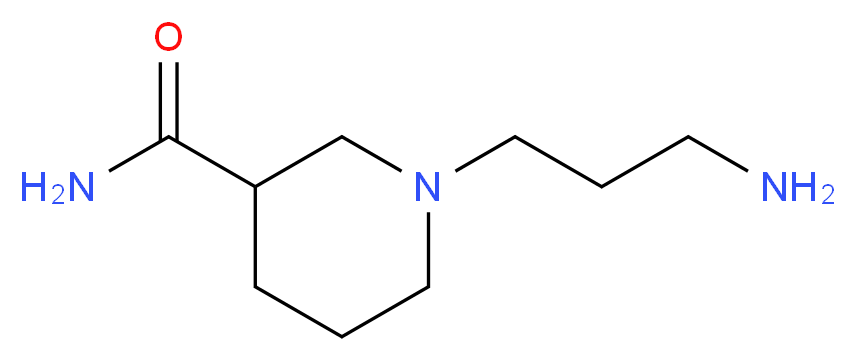 1-(3-aminopropyl)piperidine-3-carboxamide_分子结构_CAS_915919-60-7)