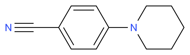 4-(Piperidin-1-yl)benzonitrile_分子结构_CAS_1204-85-9)