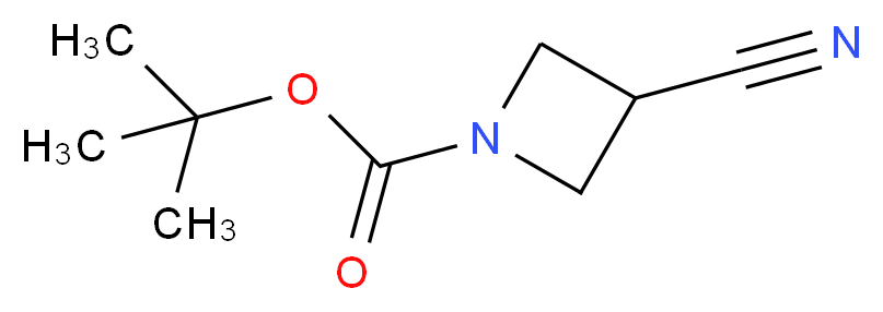 1-(N-Boc)-3-cyanoazetidine_分子结构_CAS_142253-54-1)