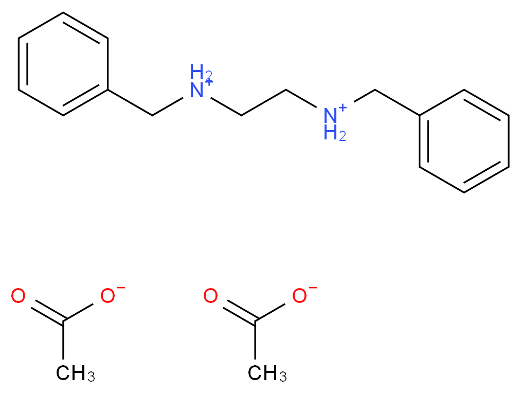 N,N'-二苄基乙二胺二乙酯_分子结构_CAS_122-75-8)