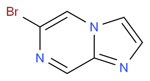 6-Bromoimidazo[1,2-a]pyrazine_分子结构_CAS_912773-24-1)