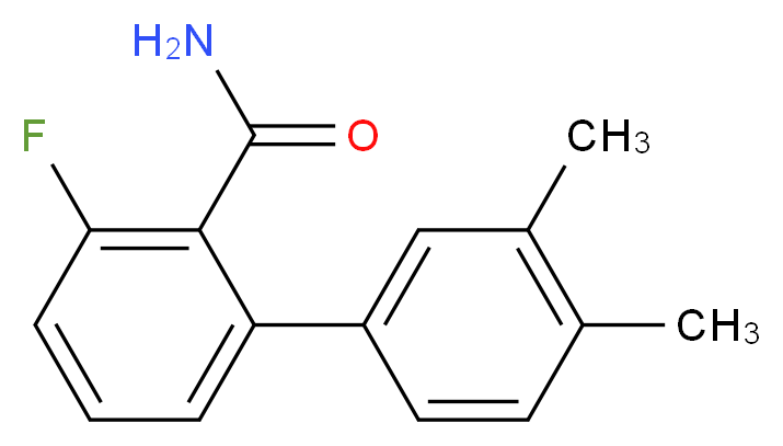 3-fluoro-3',4'-dimethylbiphenyl-2-carboxamide_分子结构_CAS_)