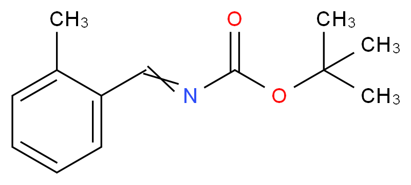 tert-Butyl N-[(2-methylphenyl)methylene]carbamate_分子结构_CAS_479423-37-5)