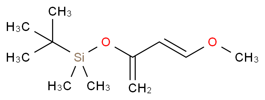 反式-3-(叔丁基二甲基硅氧基)-1-甲氧基-1,3-丁二烯_分子结构_CAS_98066-22-9)