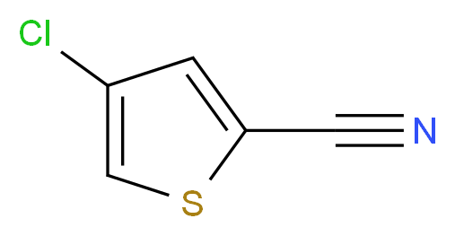 4-chlorothiophene-2-carbonitrile_分子结构_CAS_910553-55-8