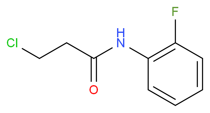 3-Chloro-N-(2-fluorophenyl)propanamide_分子结构_CAS_349097-66-1)