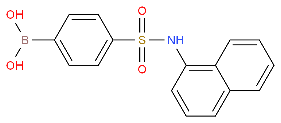 (4-(N-(Naphthalen-1-yl)sulfamoyl)phenyl)boronic acid_分子结构_CAS_957120-95-5)
