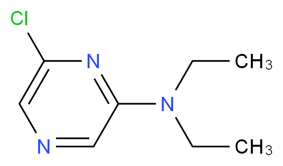 6-chloro-N,N-diethylpyrazin-2-amine_分子结构_CAS_951885-43-1