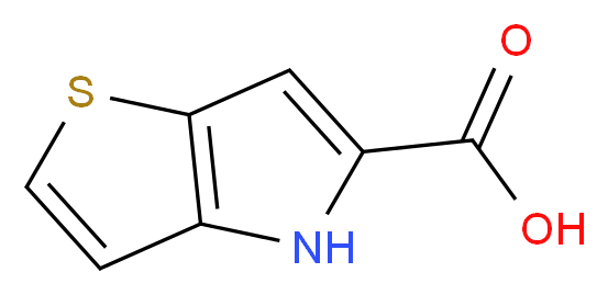 4H-Thieno[3,2-b]pyrrole-5-carboxylic acid_分子结构_CAS_39793-31-2)