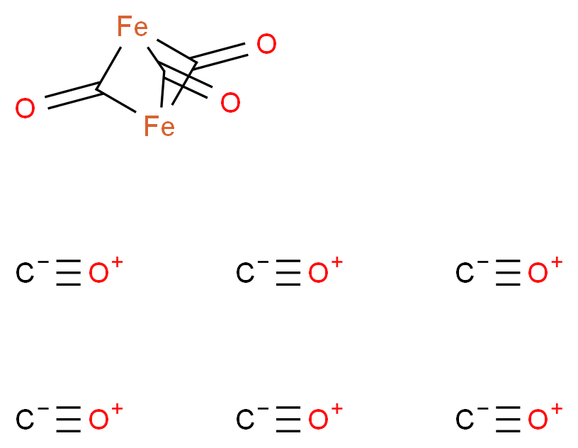 1,3-diferrabicyclo[1.1.1]pentane-2,4,5-trione; hexakis(methanidylidyneoxidanium)_分子结构_CAS_15321-51-4