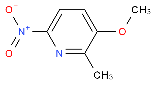 3-methoxy-2-methyl-6-nitropyridine_分子结构_CAS_23904-02-1