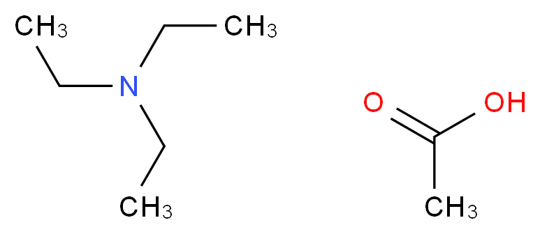 acetic acid; triethylamine_分子结构_CAS_5204-74-0