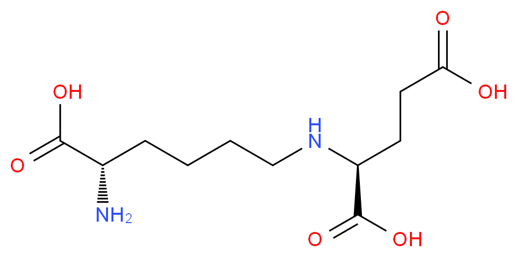 N-(5-Amino-5-Carboxypentyl)Glutamic Acid_分子结构_CAS_)