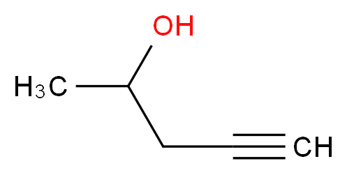 4-戊炔-2-醇_分子结构_CAS_2117-11-5)