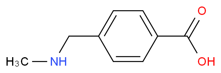 4-[(Methylamino)methyl]benzoic acid_分子结构_CAS_96084-38-7)