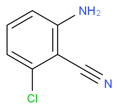 2-氨基-6-氯苯甲腈_分子结构_CAS_6575-11-7)