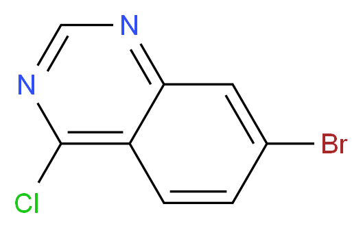 7-bromo-4-chloroquinazoline_分子结构_CAS_573675-55-5