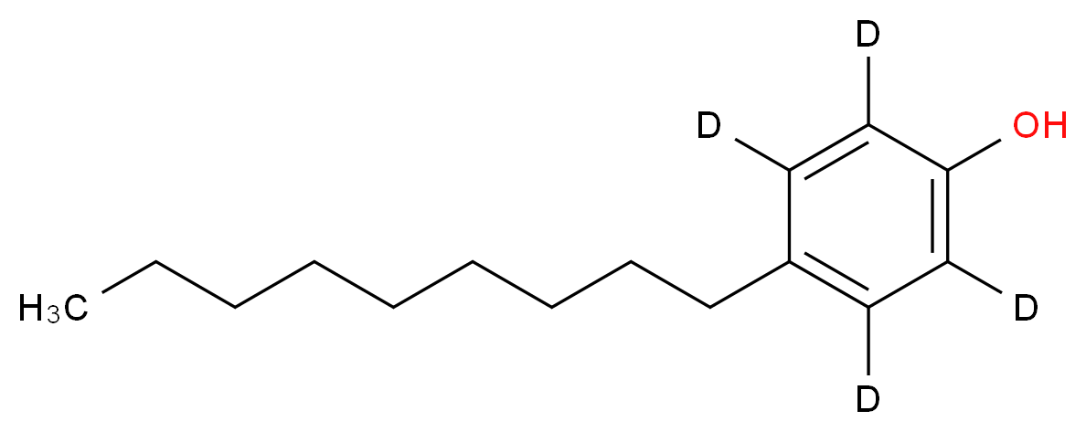 4-nonyl(<sup>2</sup>H<sub>4</sub>)phenol_分子结构_CAS_1173019-62-9