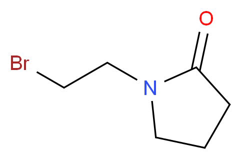 1-(2-Bromoethyl)pyrrolidin-2-one_分子结构_CAS_)