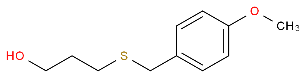 3-{[(4-methoxyphenyl)methyl]sulfanyl}propan-1-ol_分子结构_CAS_202665-68-7