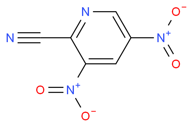3,5-dinitropyridine-2-carbonitrile_分子结构_CAS_82153-22-8