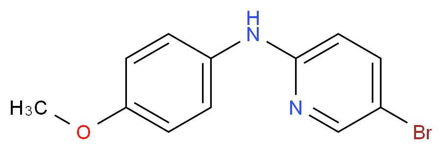 5-Bromo-N-(4-methoxyphenyl)-2-pyridinamine_分子结构_CAS_)