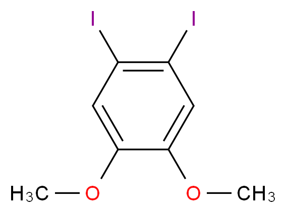 4,5-Diodoveratrole_分子结构_CAS_110190-08-4)