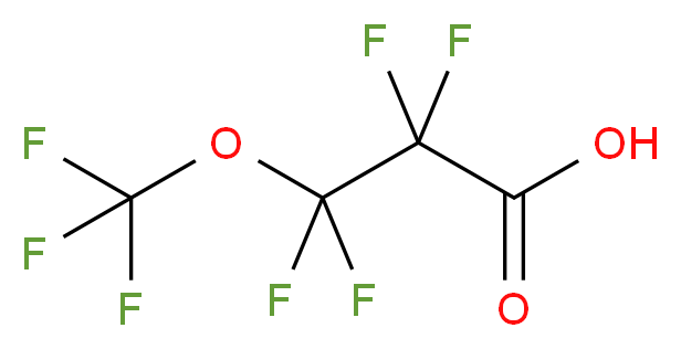 2,2,3,3-tetrafluoro-3-(trifluoromethoxy)propanoic acid_分子结构_CAS_377-73-1