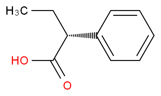 (R)-(-)-2-苯基丁酸_分子结构_CAS_938-79-4)